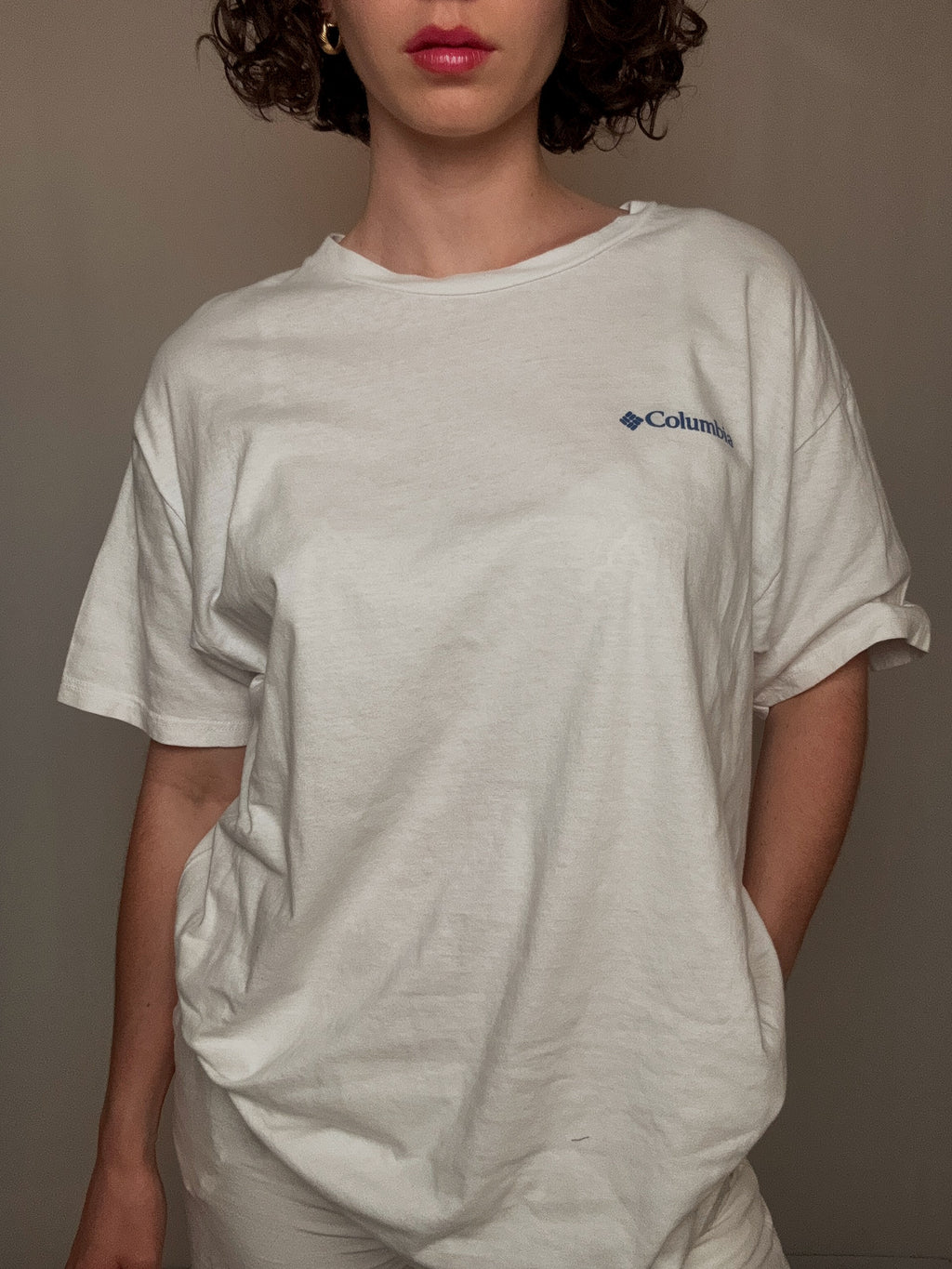 T-Shirt, weiß, Kolumbien, XL, Vintage