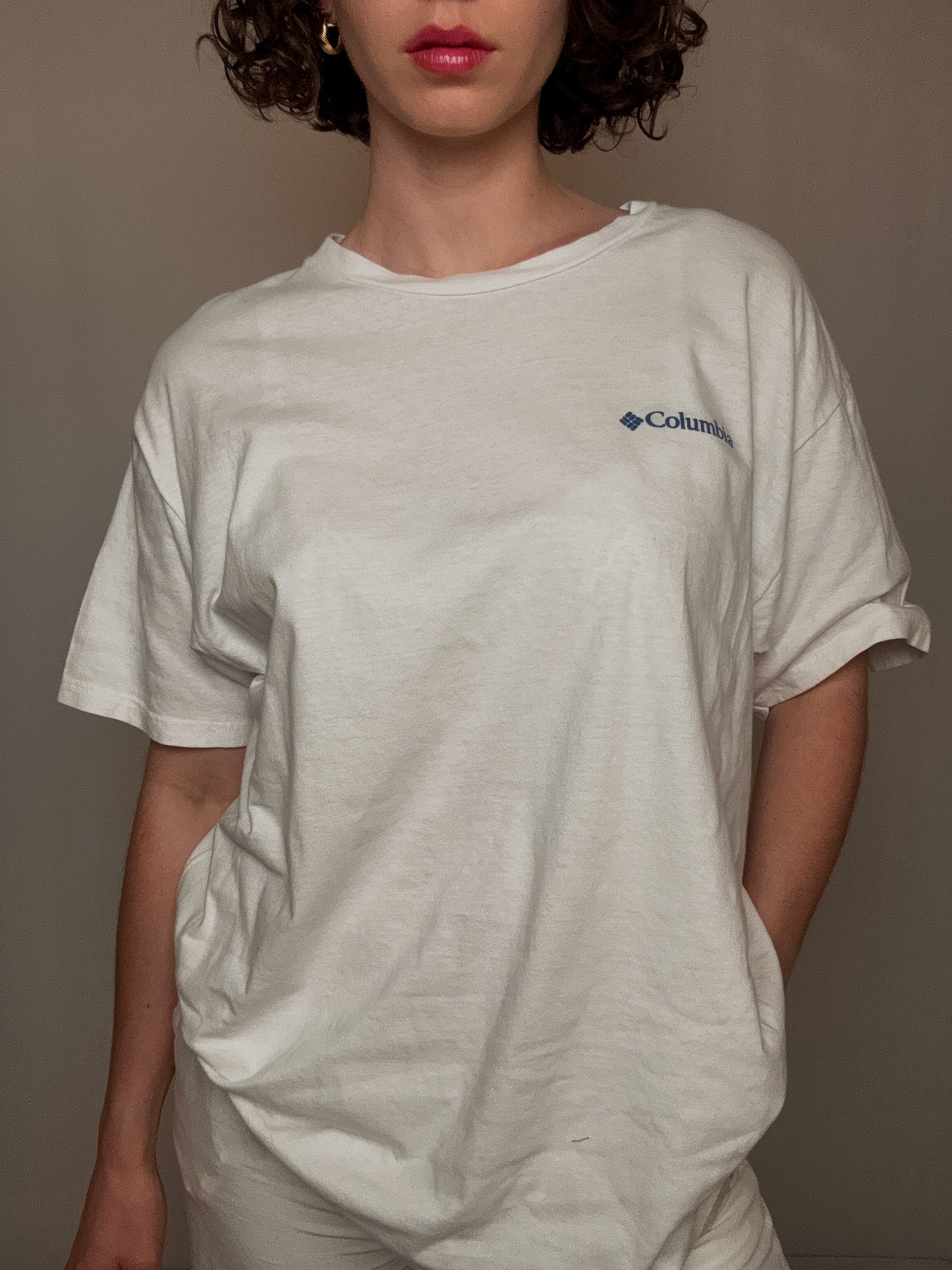 T-Shirt, weiß, Kolumbien, XL, Vintage