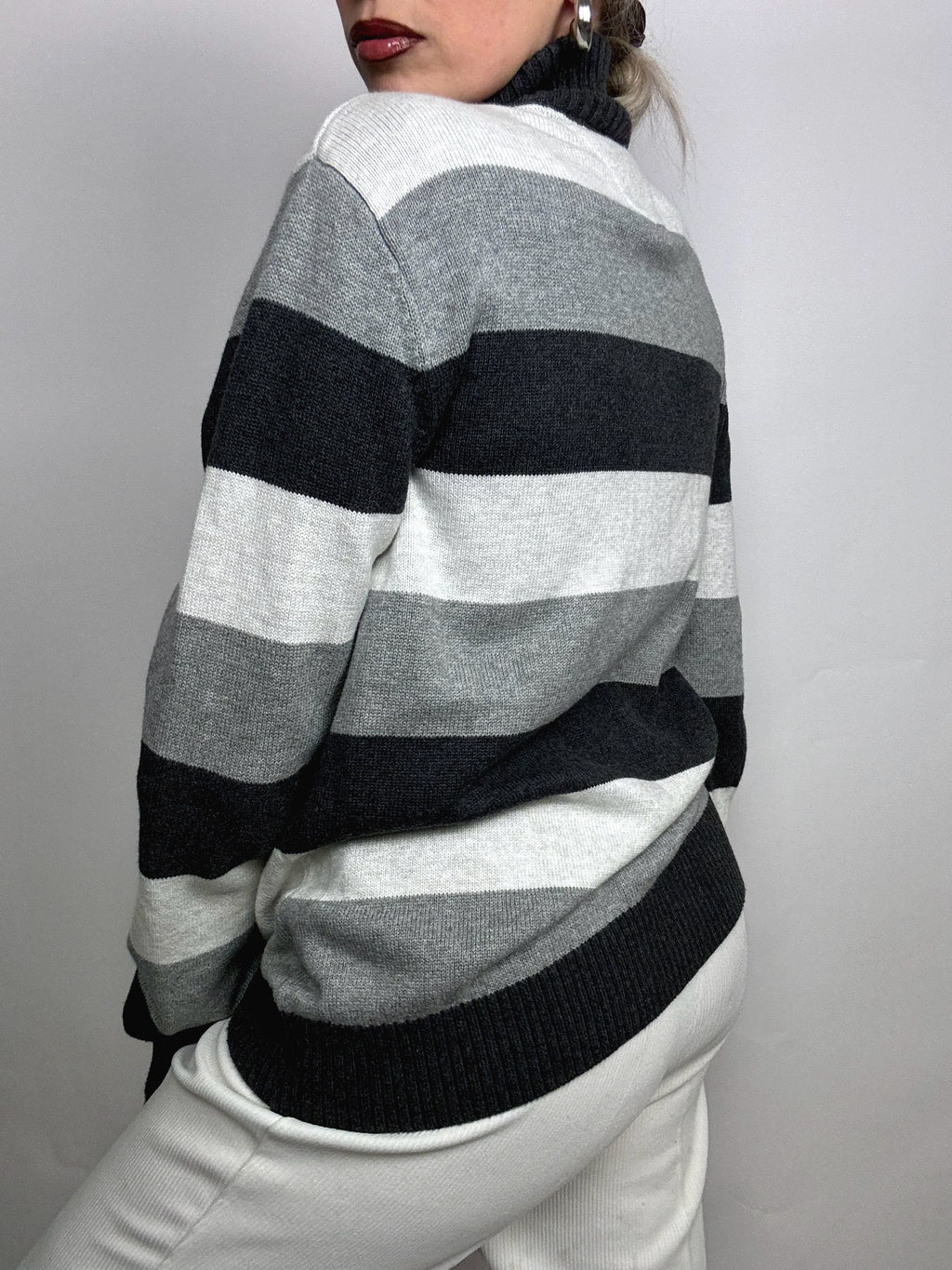 Vintage TOMMY HILFIGER knit zip cardigan