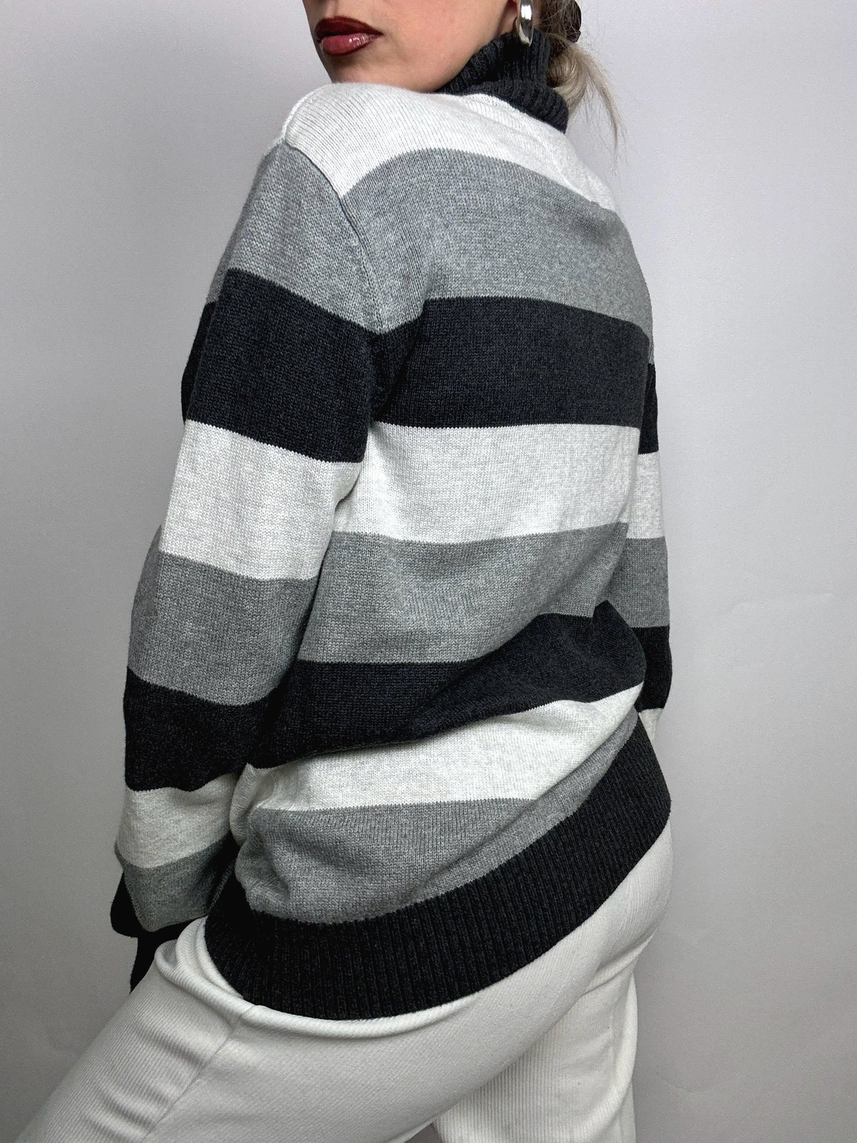Vintage TOMMY HILFIGER knit zip cardigan