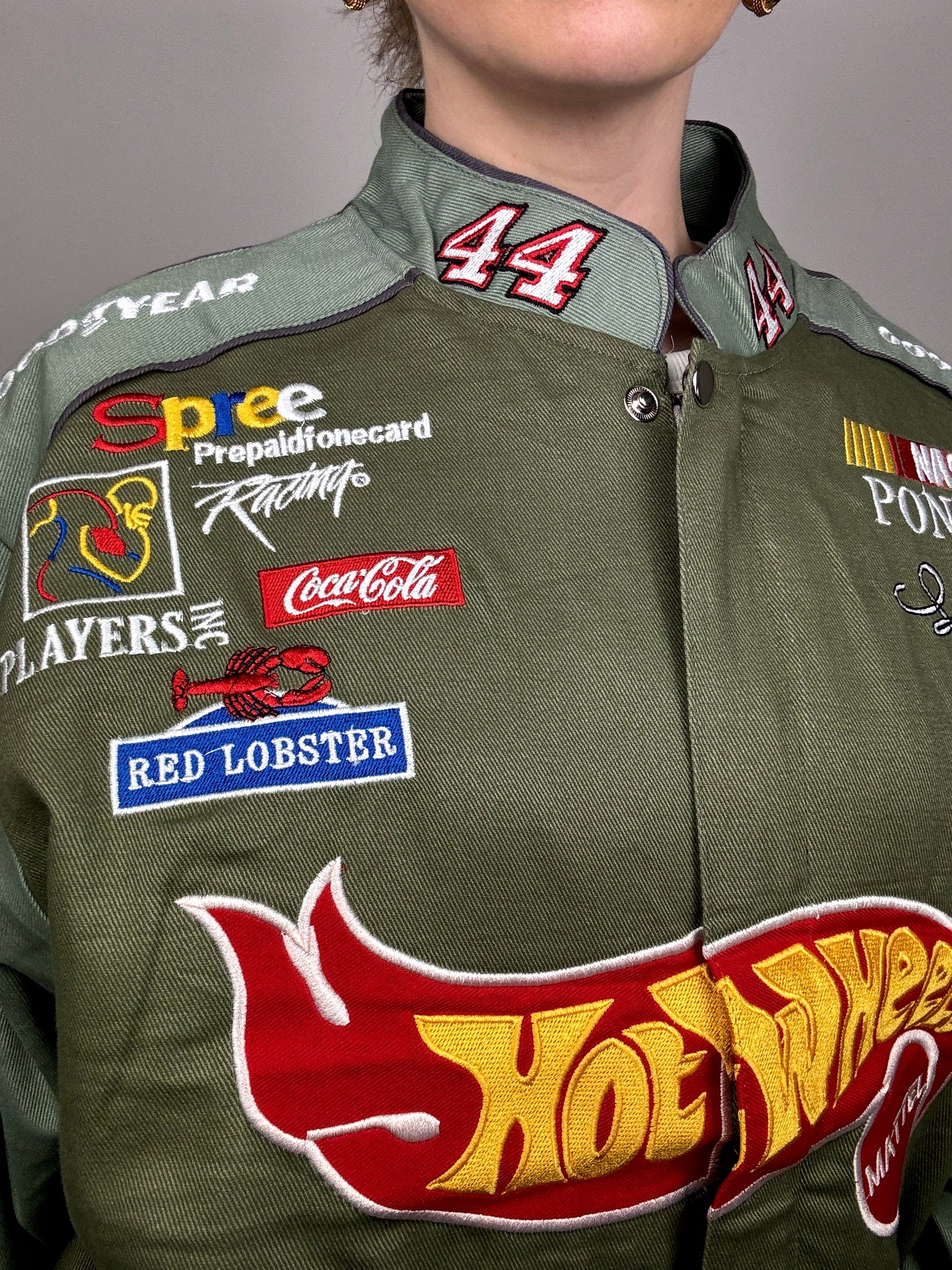 JH DESIGN x NASCAR HOTWHEELS L Khaki-Kollektionsjacke