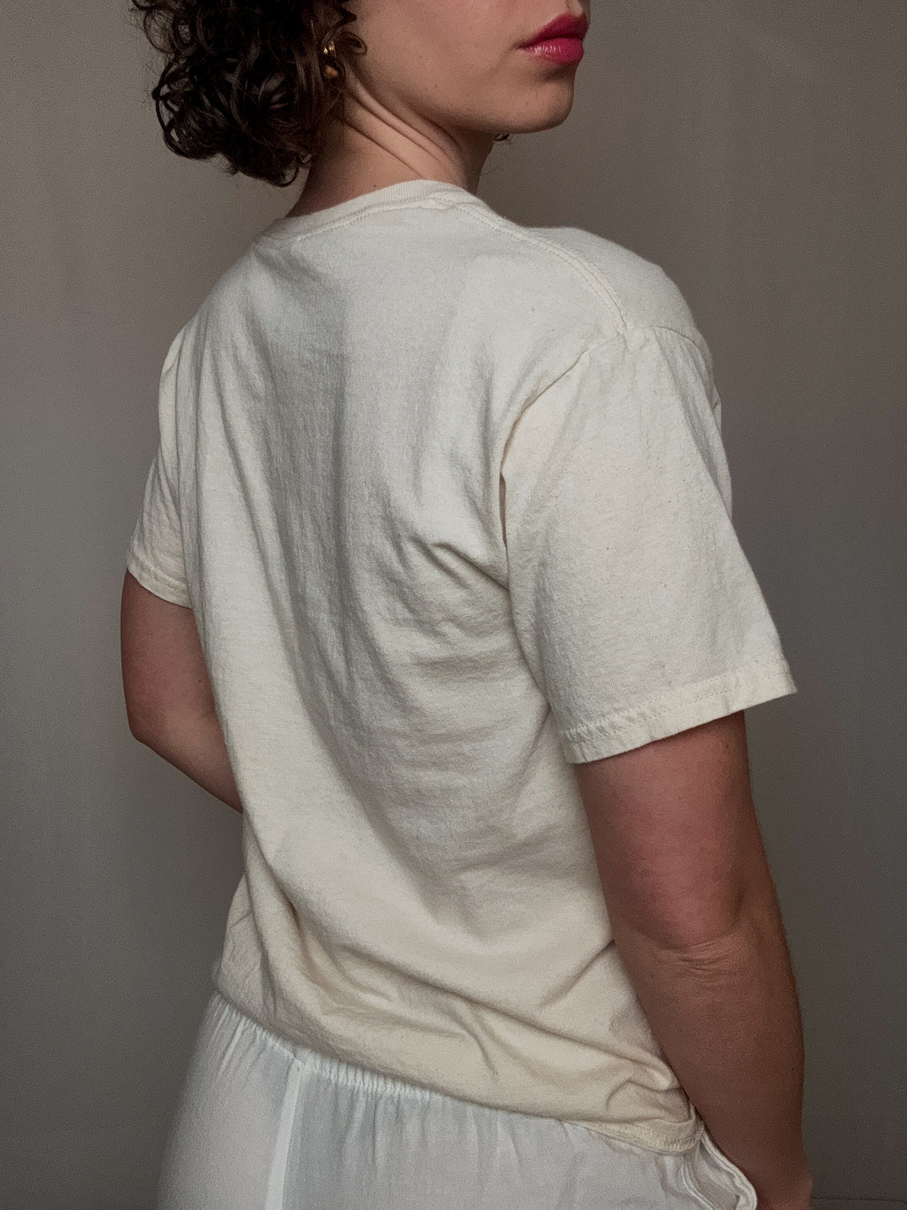 Lana Del Rey Cream T-shirt L Vintage