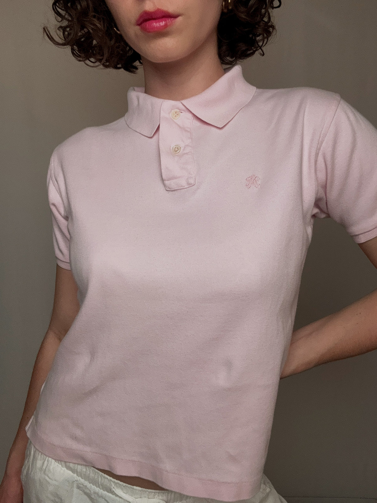 Polo rose Abercrombie S vintage
