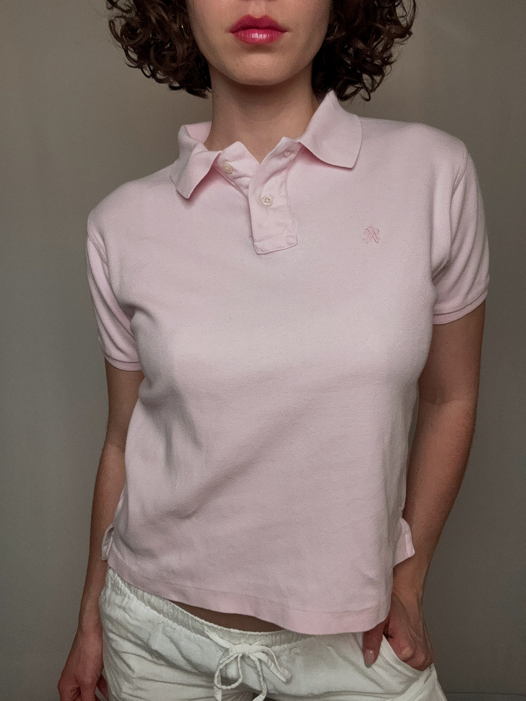 Polo rose Abercrombie S vintage