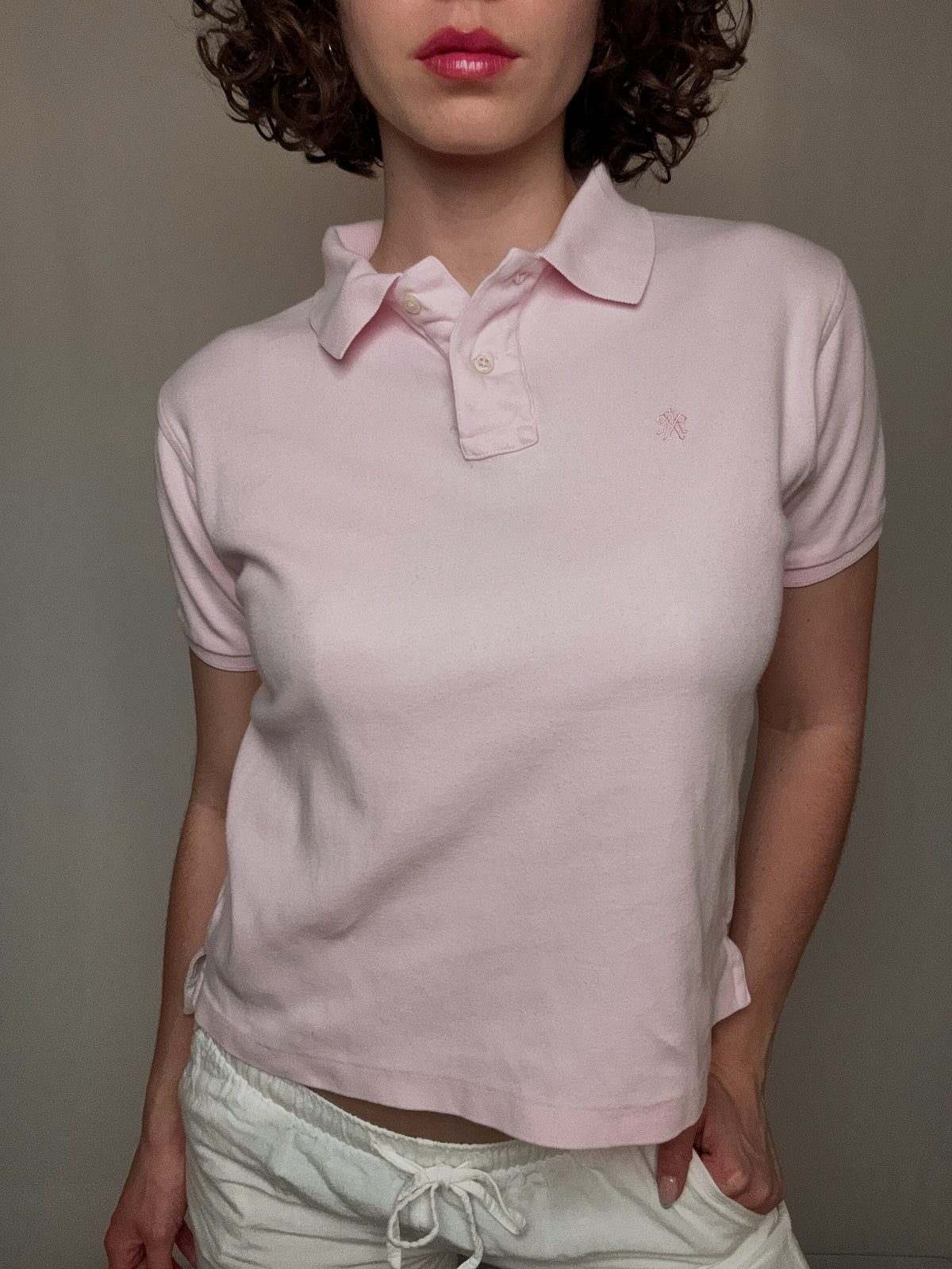 Polo rose Abercrombie S vintage