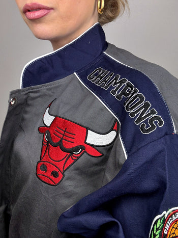 Veste de collection grise JH DESIGN x NBA BULLS XL