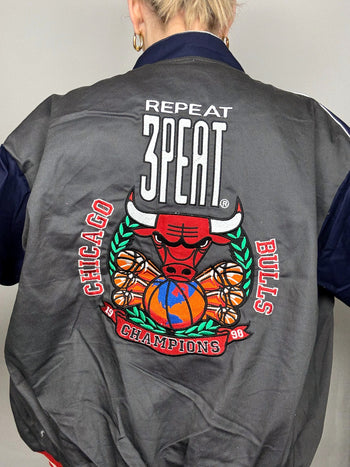 Veste de collection grise JH DESIGN x NBA BULLS XL