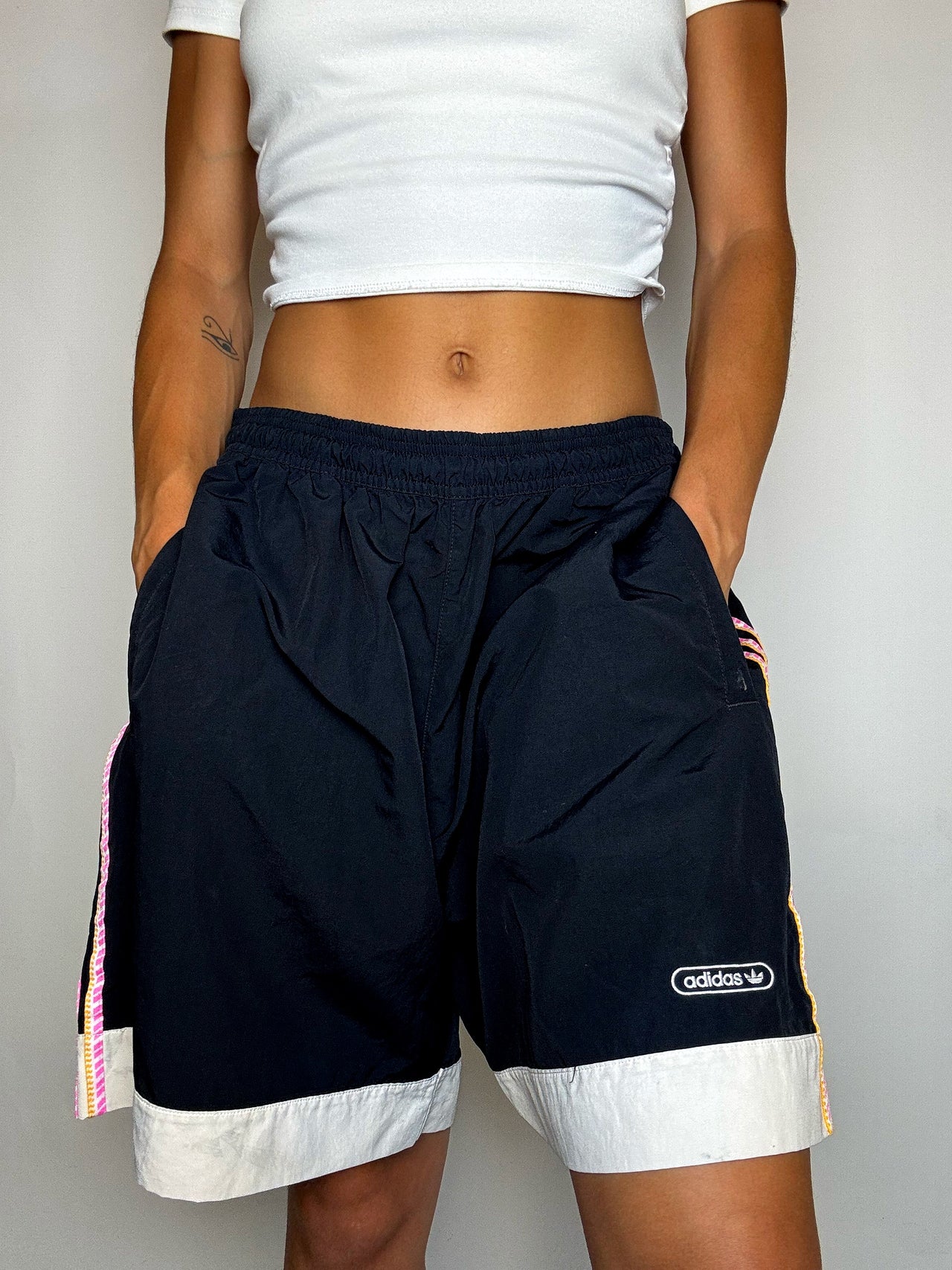 Short de sport noir ADIDAS XL vintage