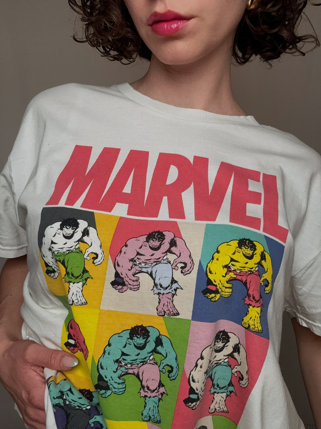 Vintage Marvel T-Shirt weiß XXL