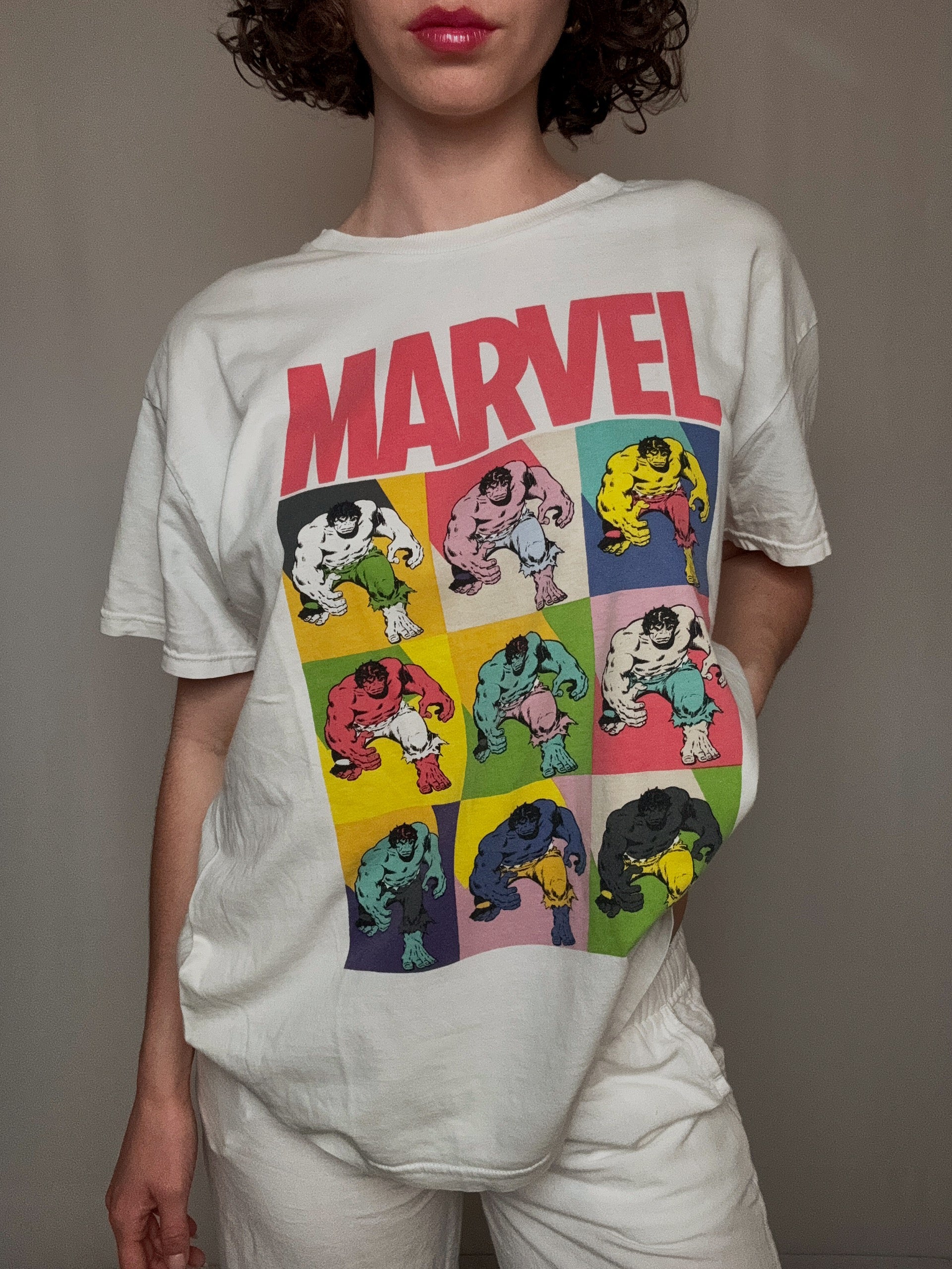 Vintage Marvel T-Shirt weiß XXL
