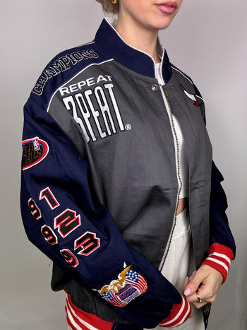 Veste de collection grise JH DESIGN x NBA BULLS XL