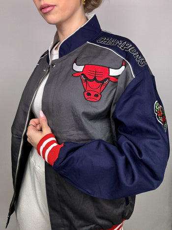 Veste de collection grise JH DESIGN x NBA BULLS XL