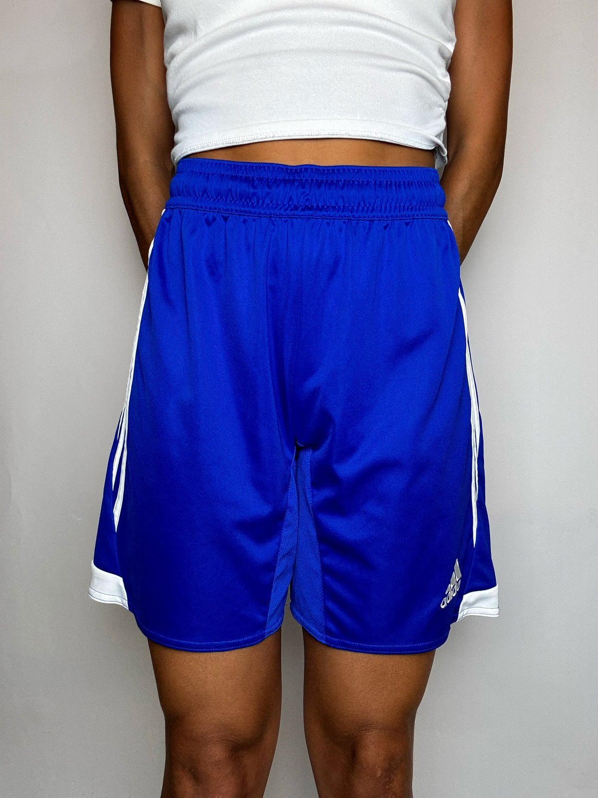 Short de sport bleu ADIDAS S vintage