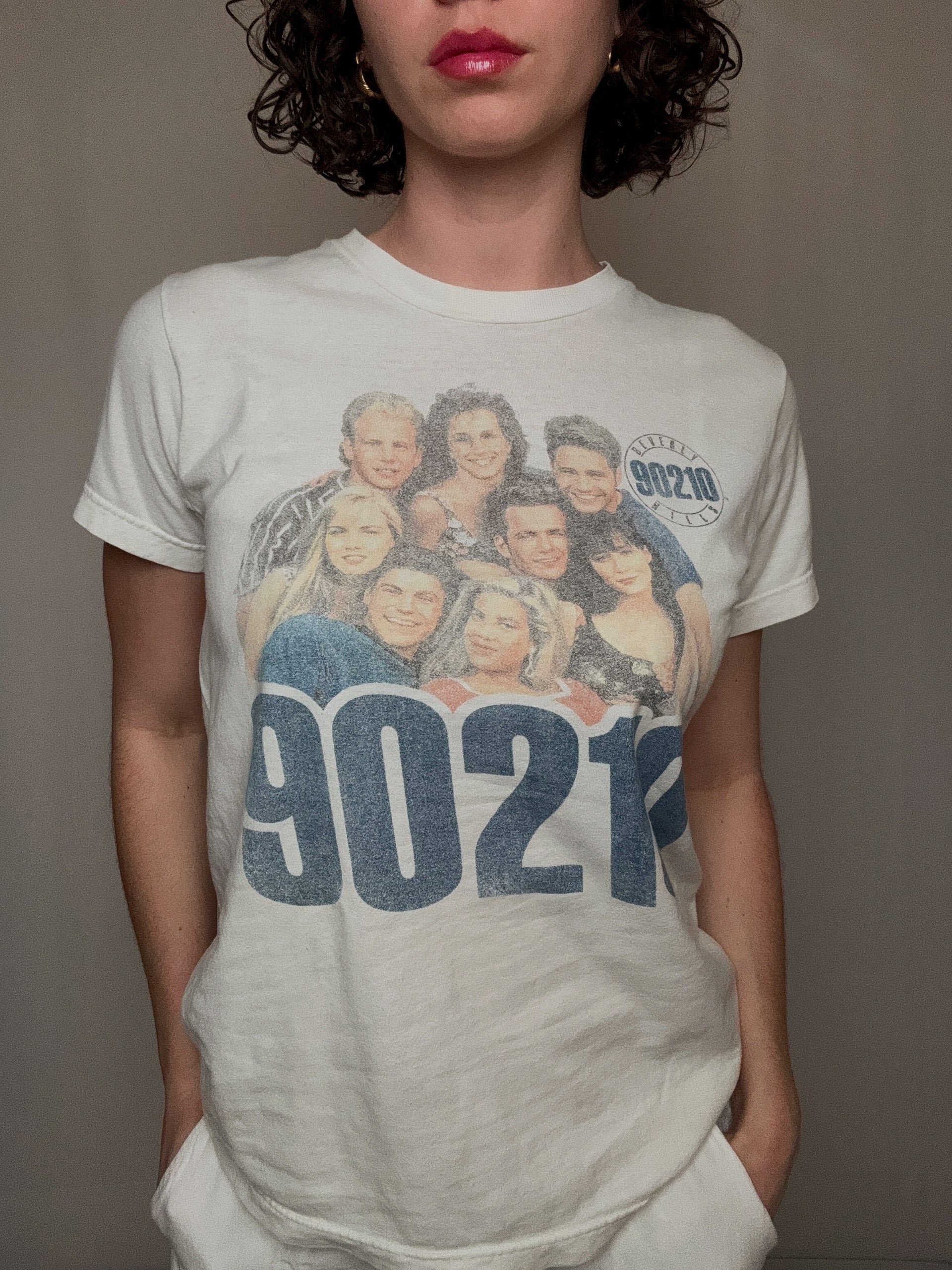 Tshirt blanc Beverly Hills S vintage