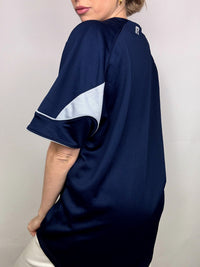 Vintage Marineblaues Baseballtrikot L