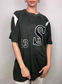Vintage XL Graues Baseball Jersey