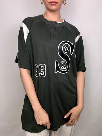 Maillot de Baseball gris XL vintage