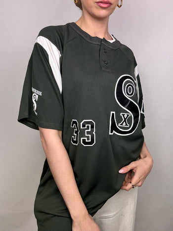 Maillot de Baseball gris XL vintage