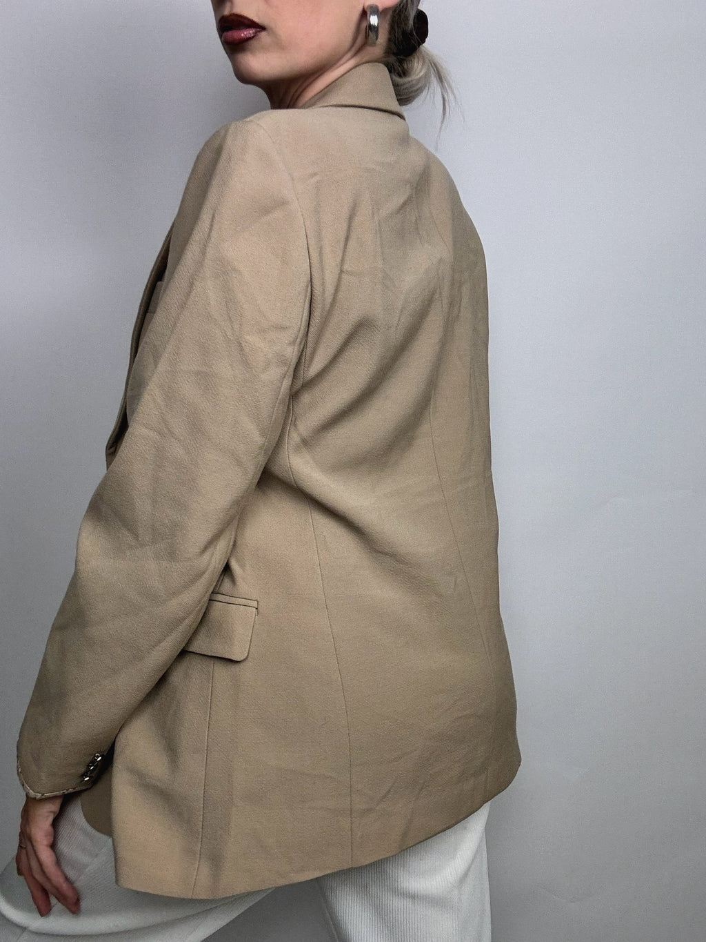 Vintage beige blazer M