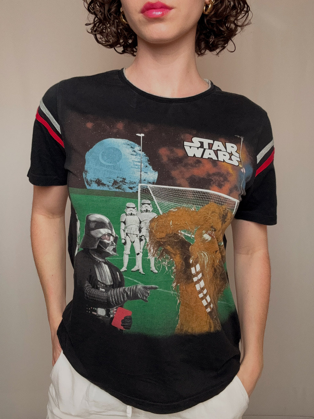 Schwarzes Star Wars T-Shirt S/M Vintage