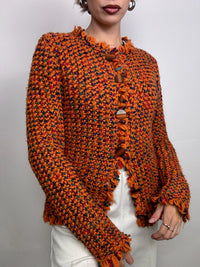 Vintage orange woven jacket