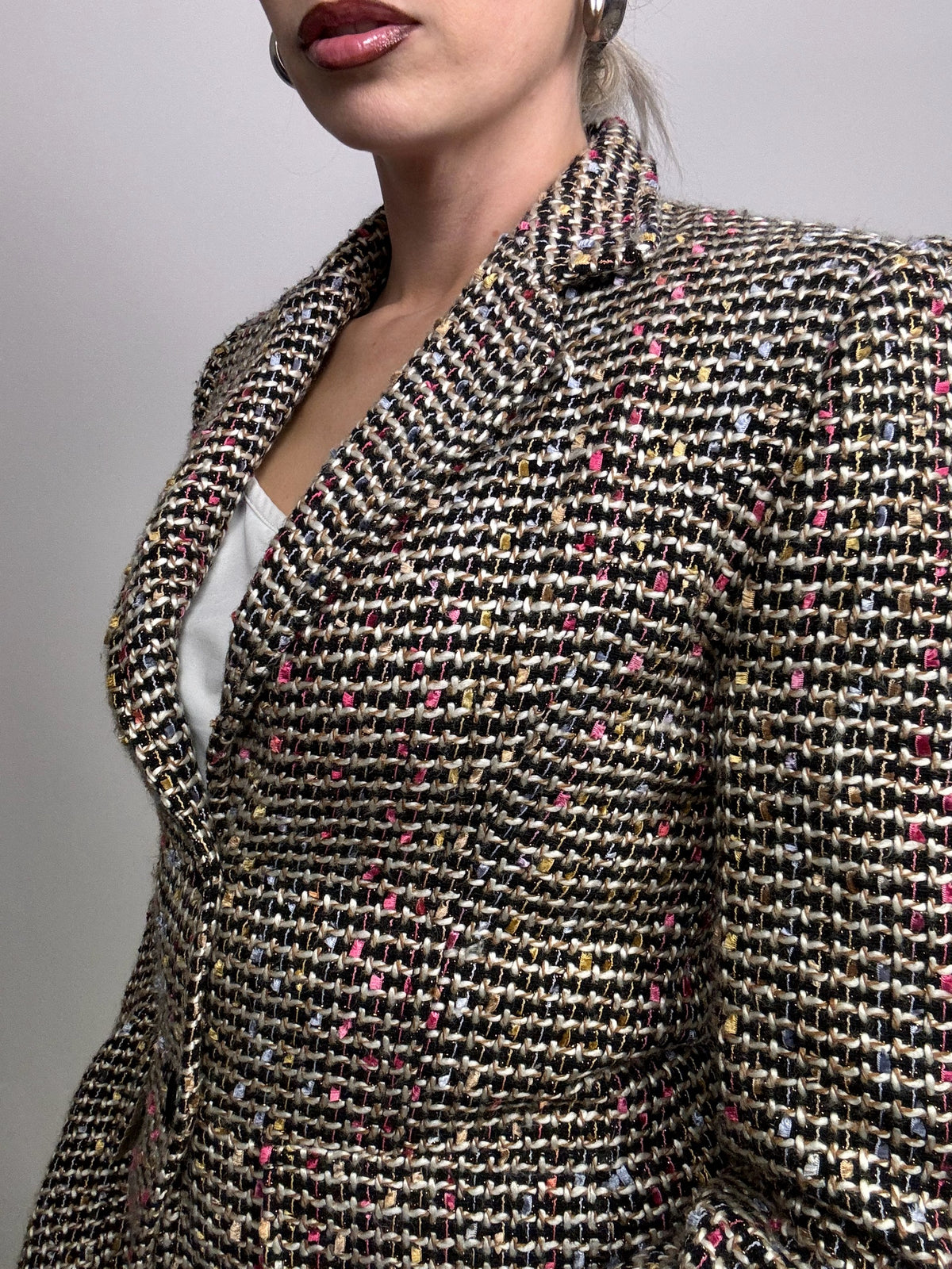 Vintage Tweed Blazerjacke