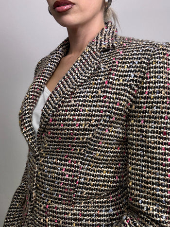 Veste blazer en tweed vintage