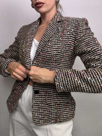 Veste blazer en tweed vintage