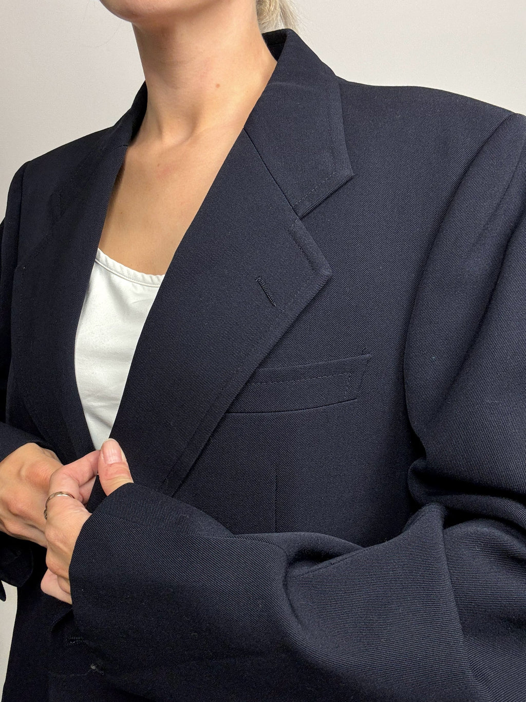 Vintage Navy Blue Blazer