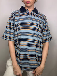 Polo manches courtes rayé SERGIO TACCHINI L/XL Vintage