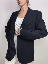 Vintage Navy Blue Blazer