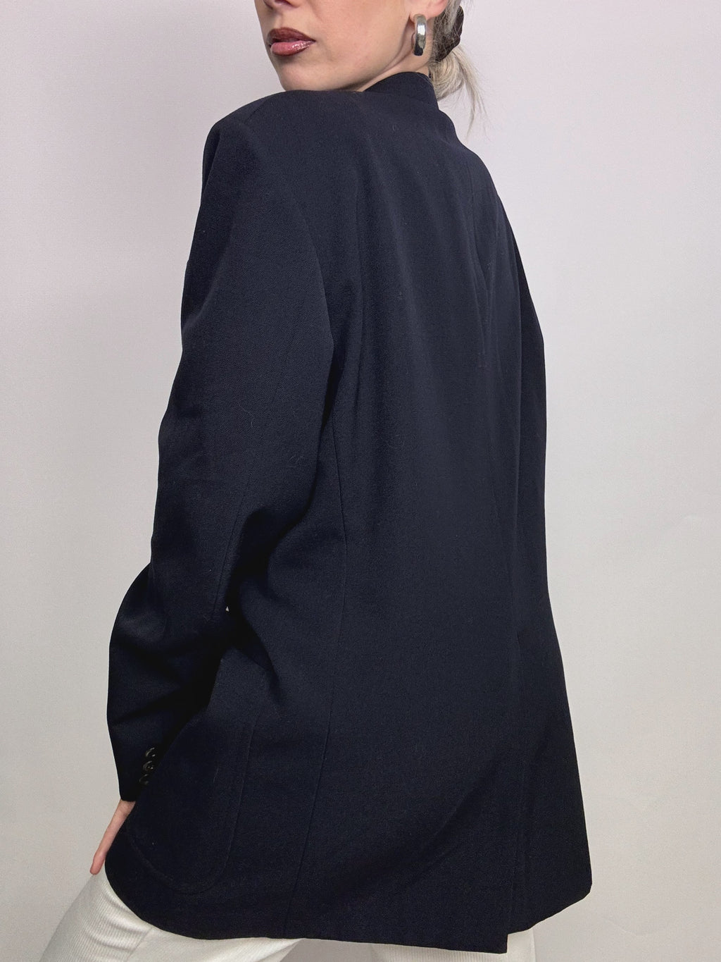 Vintage Navy Blue Blazer