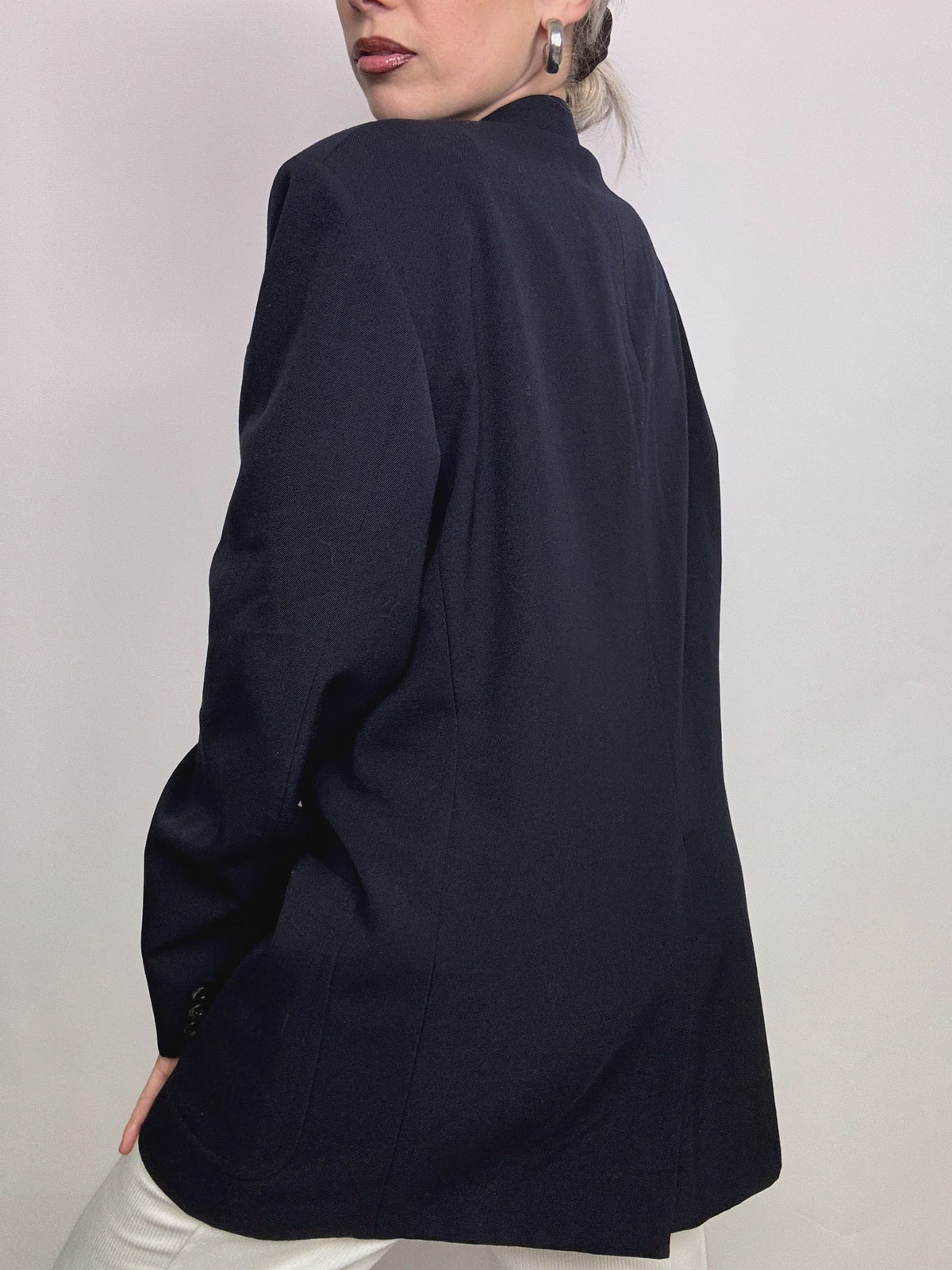 Vintage Navy Blue Blazer