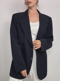 Vintage Navy Blue Blazer