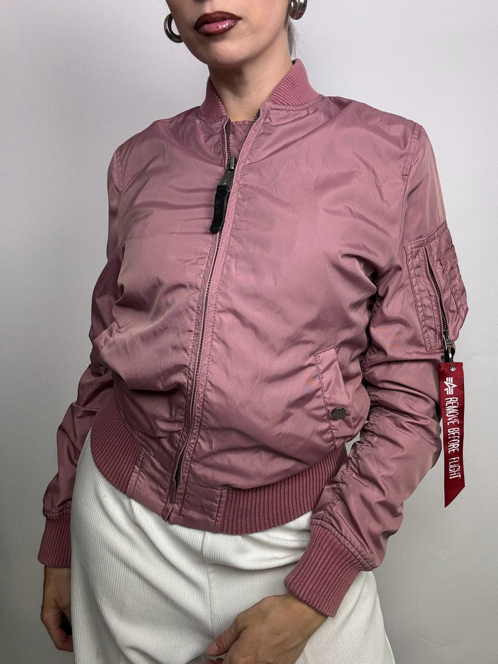 Vintage M Aviator Thin Bomber Jacket