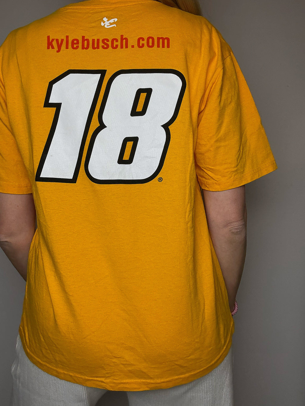 Vintage yellow NASCAR racing T-shirt M/L