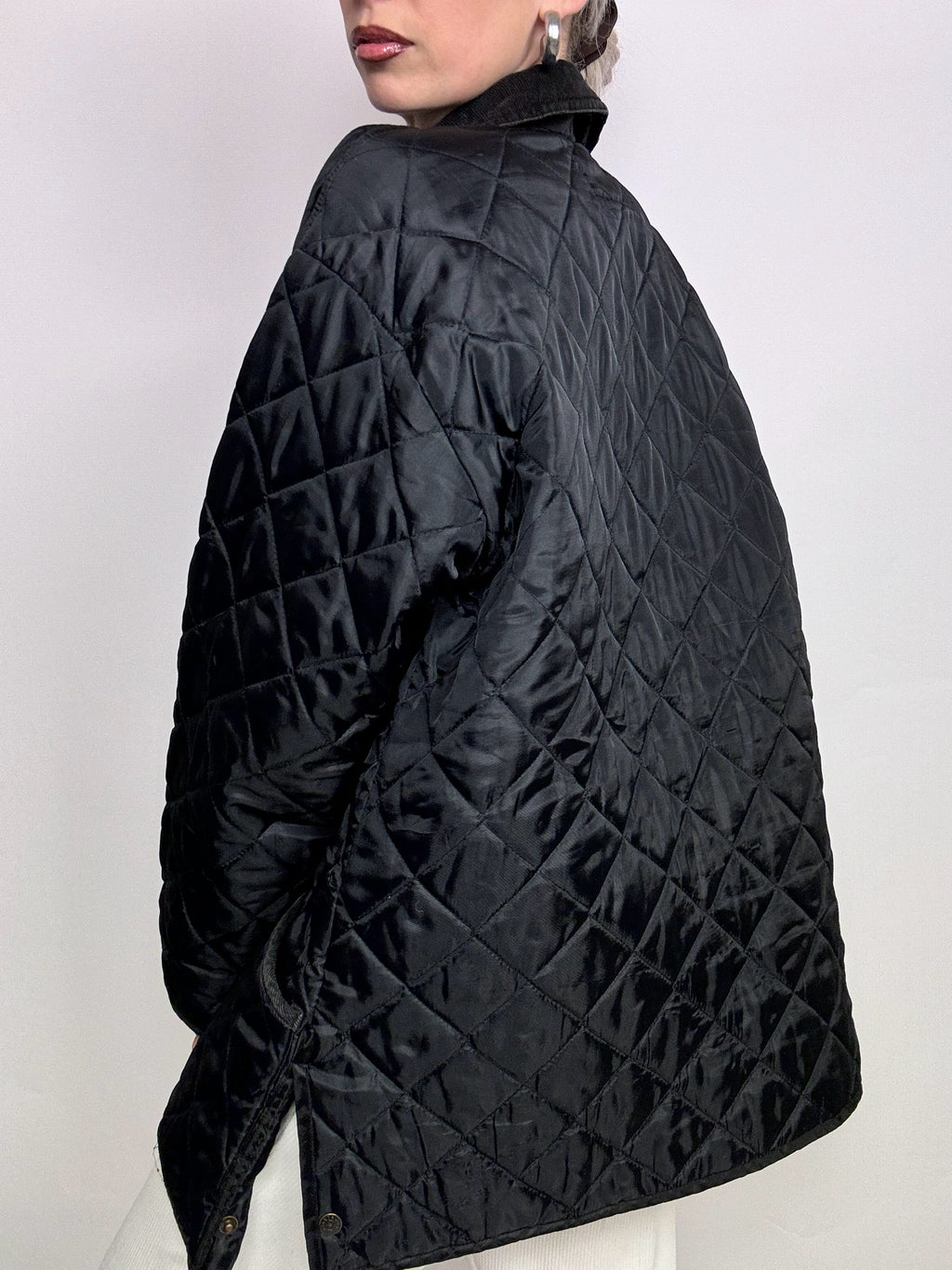 Vintage black quilted jacket