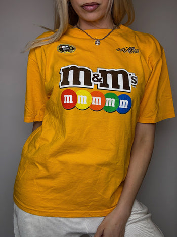 Tee shirt racing jaune NASCAR M/L vintage