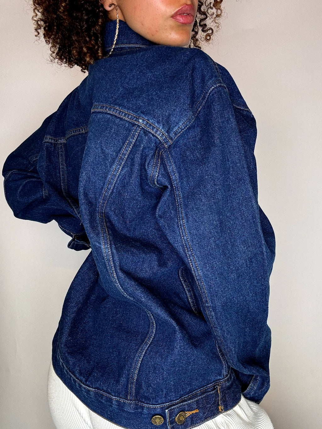 Veste en denim brut L vintage