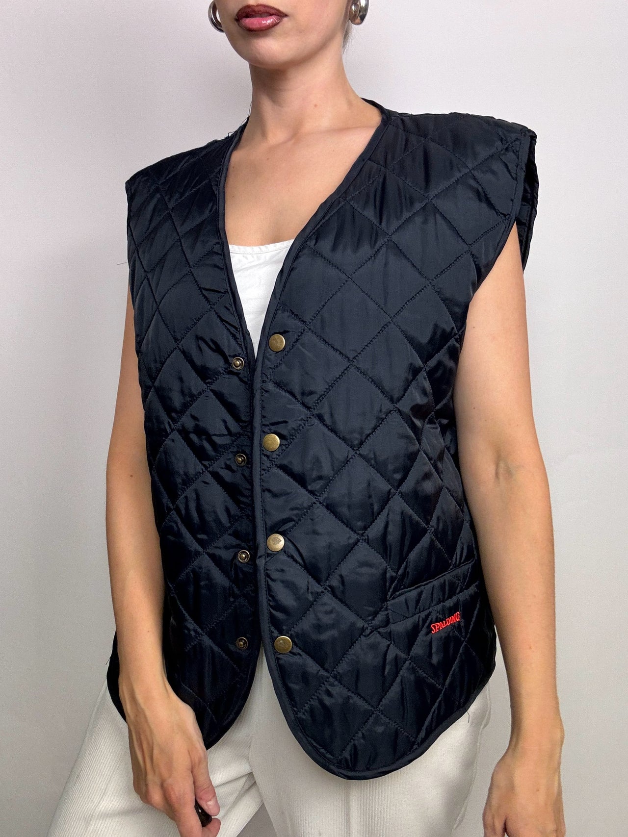 Gilet matelassé sans manches Vintage