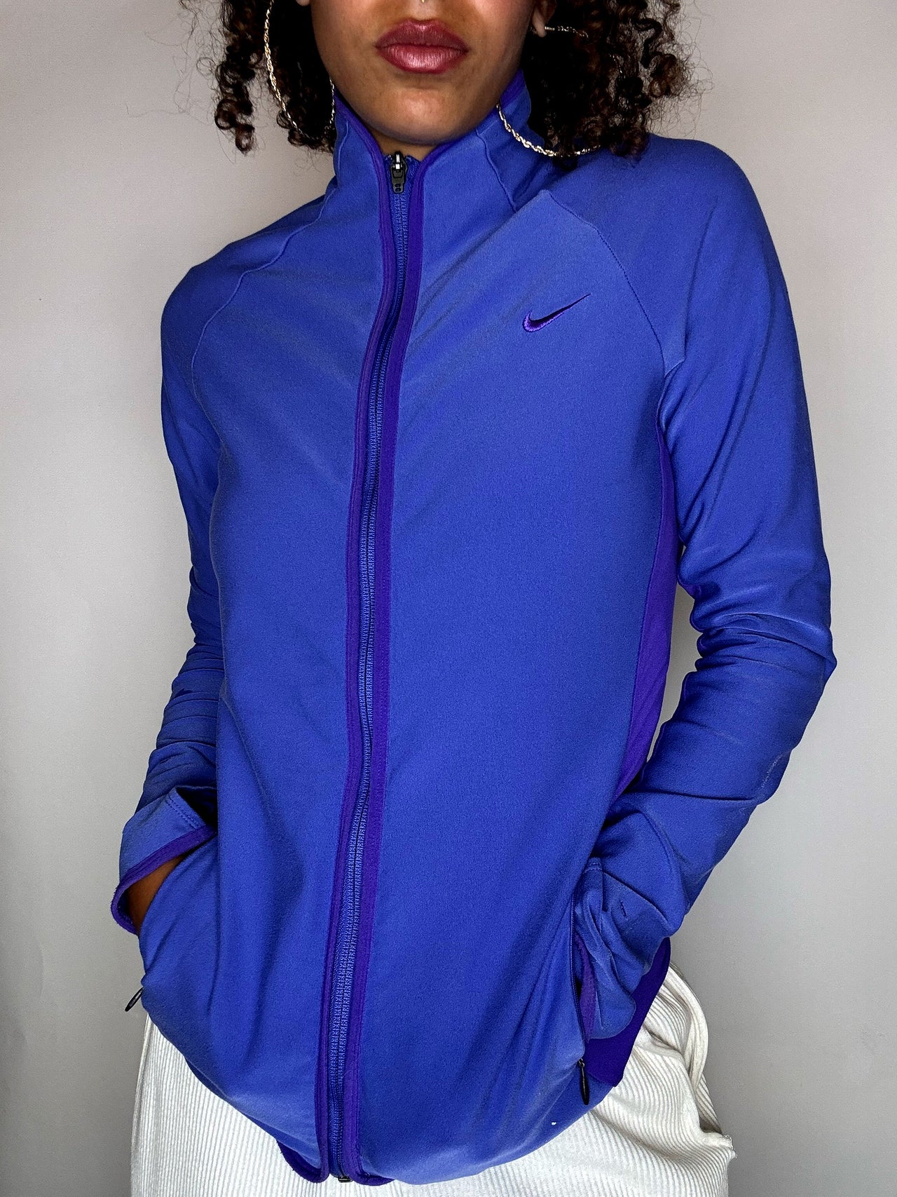 Jacket de sport violette NIKE S vintage