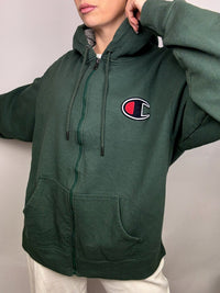 CHAMPION XL vintage khaki hoodie jacket