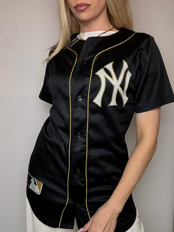 Vintage XL Black Baseball Jersey