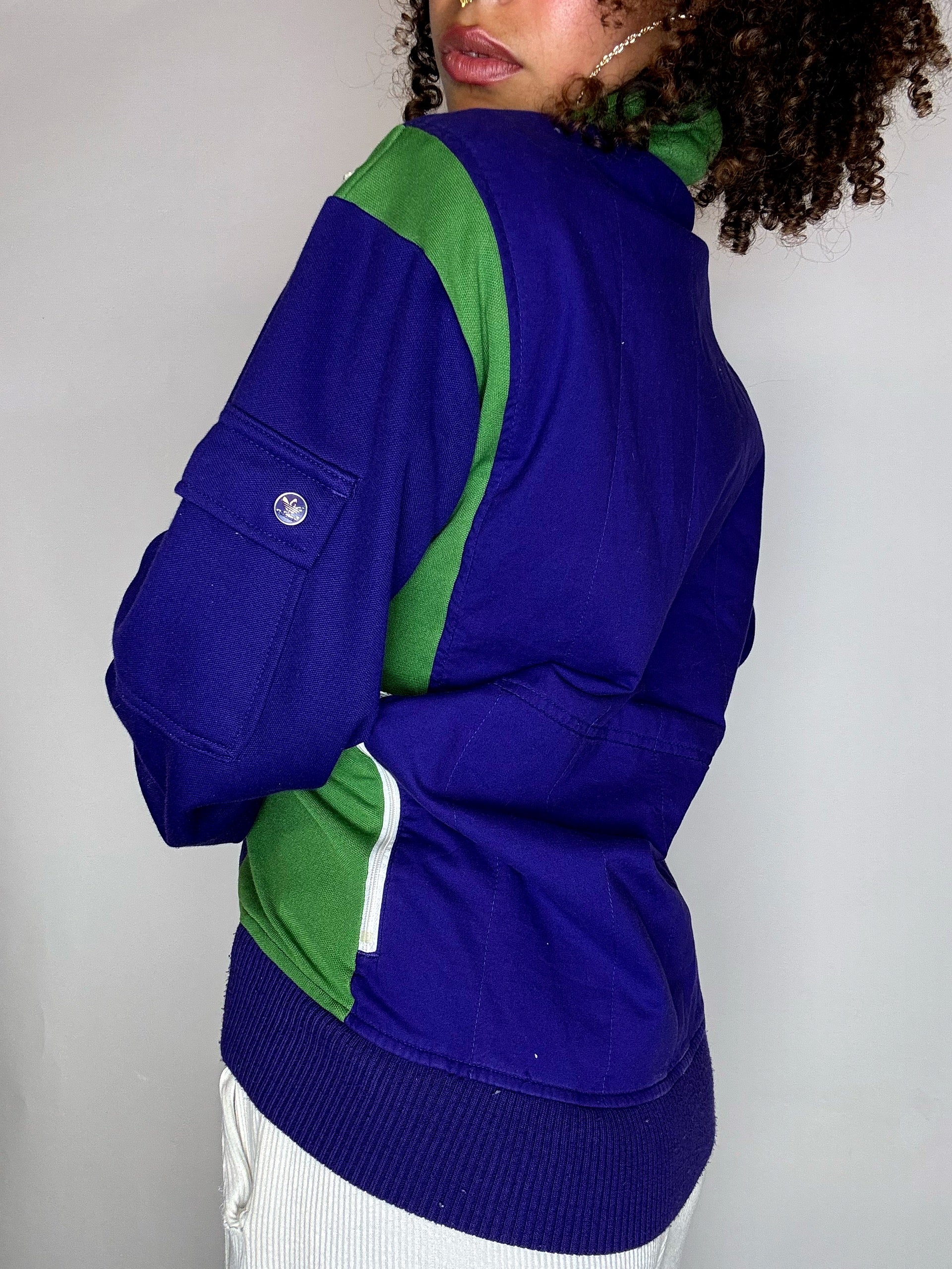 Jacket de sport violette ADIDAS M vintage