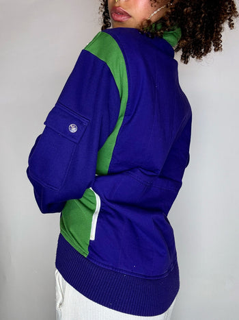 Jacket de sport violette ADIDAS M vintage
