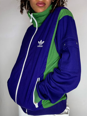 Jacket de sport violette ADIDAS M vintage