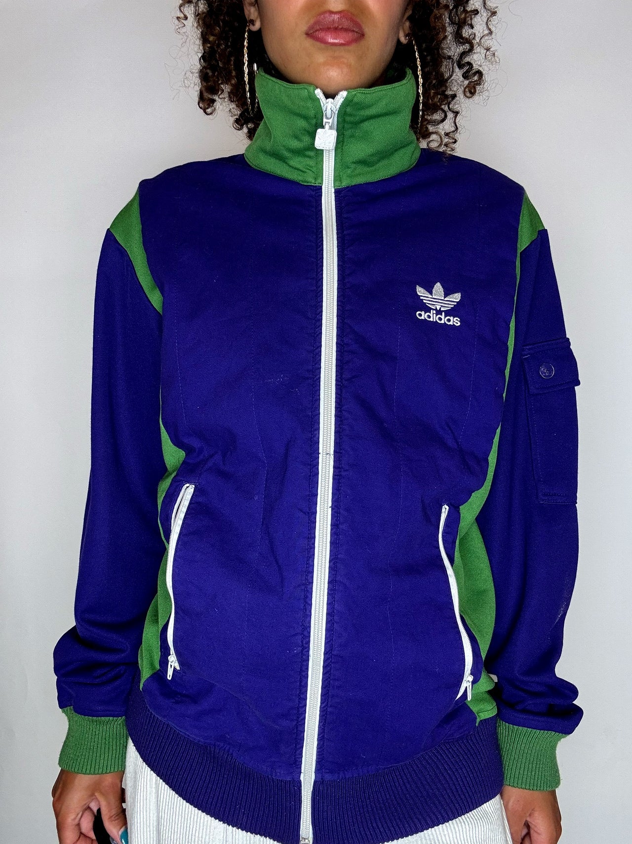 Jacket de sport violette ADIDAS M vintage