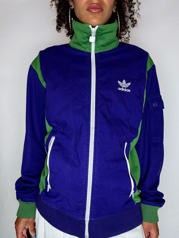 Jacket de sport violette ADIDAS M vintage