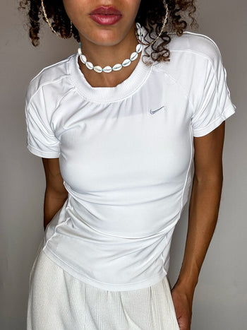 Tee shirt de sport blanc NIKE M vintage