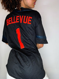 SAM'S TAVERN Vintage-Baseballtrikot, schwarz, Größe XS